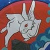 Rabbit and Moon Rokkakku